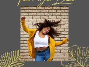 Girl Dancing in a picture frame